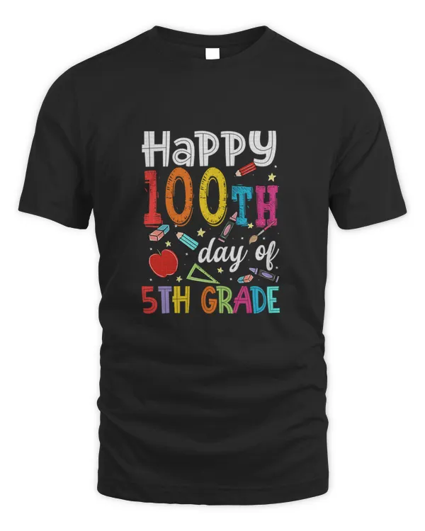 100 Days Of School T-Shirt100 Day of School Teachers Kids Child Happy 100th Days T-Shirt_by schirmerbas_ (3) copy