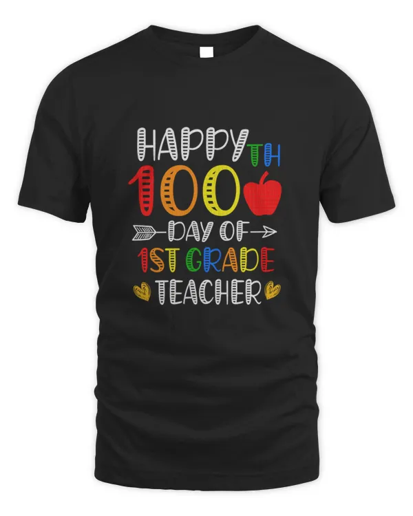 100 Days Of School T-Shirt100 Day of School Teachers Kids Child Happy 100th Days T-Shirt_by schirmerbas_ (2) copy