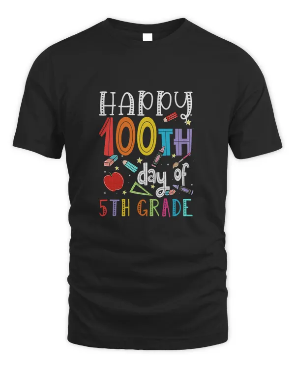100 Days Of School T-Shirt100 Day of School Teachers Kids Child Happy 100th Days T-Shirt_by schirmerbas_ (1) copy