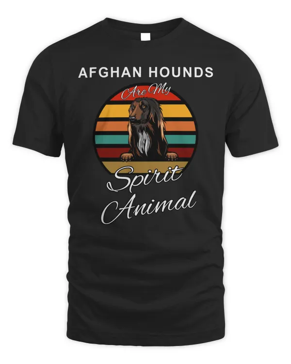 Afghan Hound Dog Breed Afghan Hounds Are My Spirit Animal Long Sleeve T-Shirt