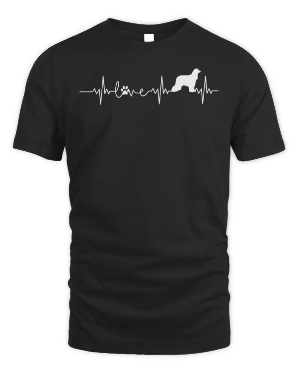 Afghan Hound Heartbeat I Love My Afghan Hound Gift T-Shirt
