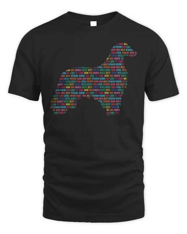 Afghan Hound Shirt Dog Words Tshirt Gift for Dog Lover T-Shirt