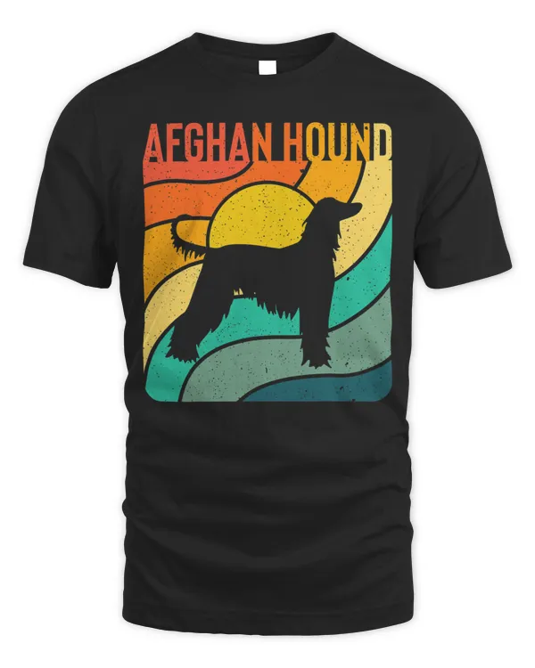 Afghan Hound Vintage Retro Dog Mom Dad Gift T-Shirt