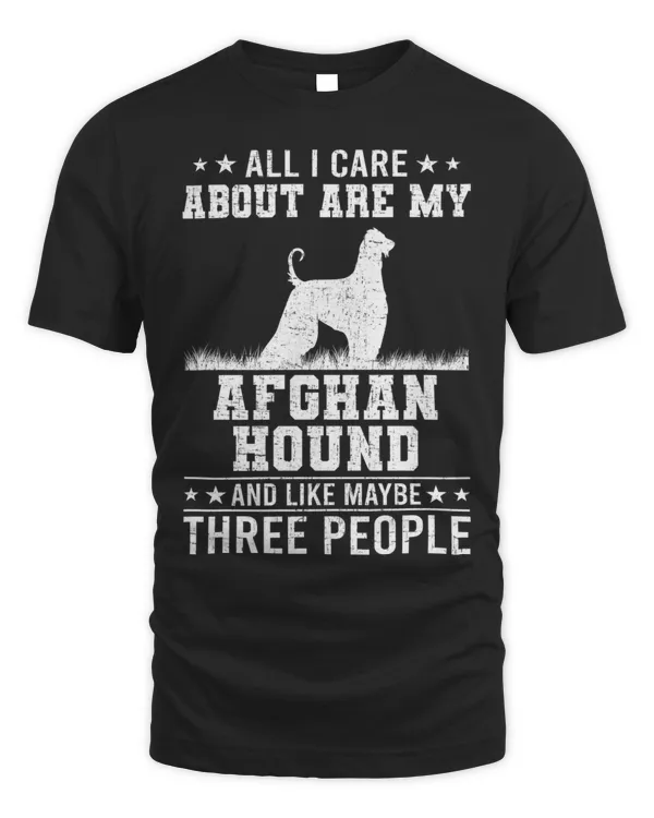 All I Care About Are My Afghan Hound Like 3 People Long Sleeve T-Shirt