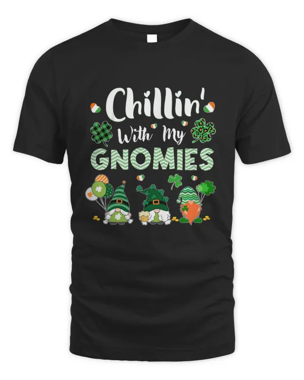 RD Personalized St Patrick's Day chillin' with my gnomies shirt