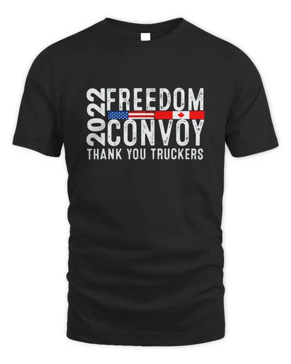 Canada Freedom Convoy 2022 Canadian Truckers Support, Trucker Gifts T-Shirt