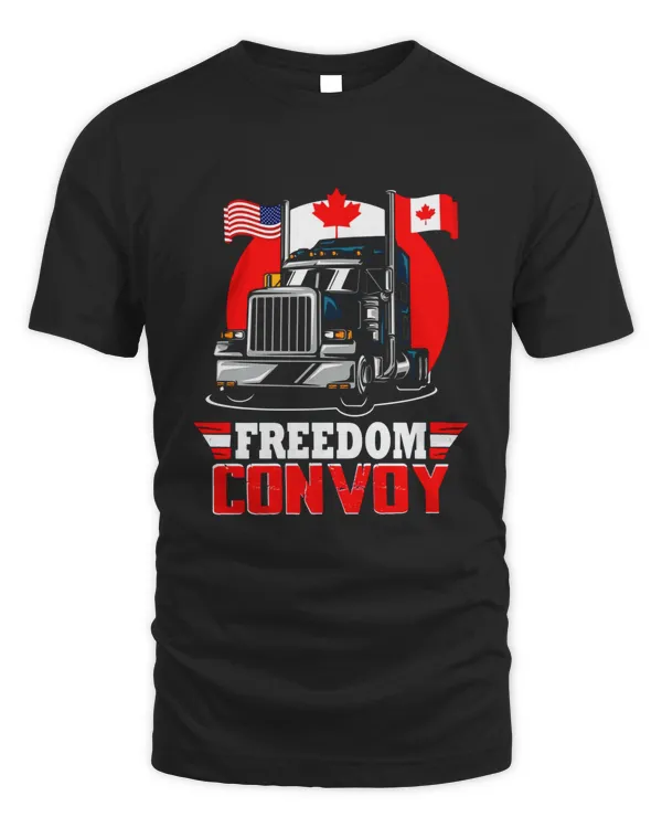 Canada Freedom Convoy 2022 Canadian Truckers T-Shirt