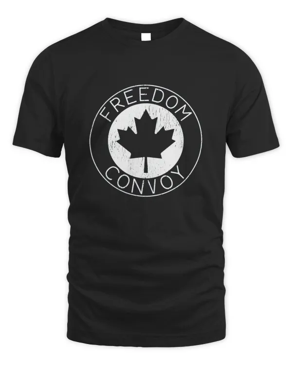 FREEDOM CONVOY 2022 CANADIAN TRUCKER TEES MAPLE LEAF VINTAGE T-Shirt