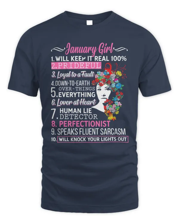 Birthday - Real January Girl T-Shirt
