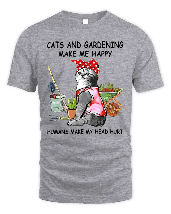 cats and gardening make me happy