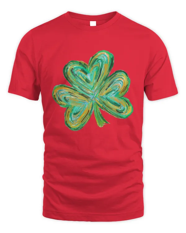 Cute St Patricks Four Leaf Clover T-Shirt_477
