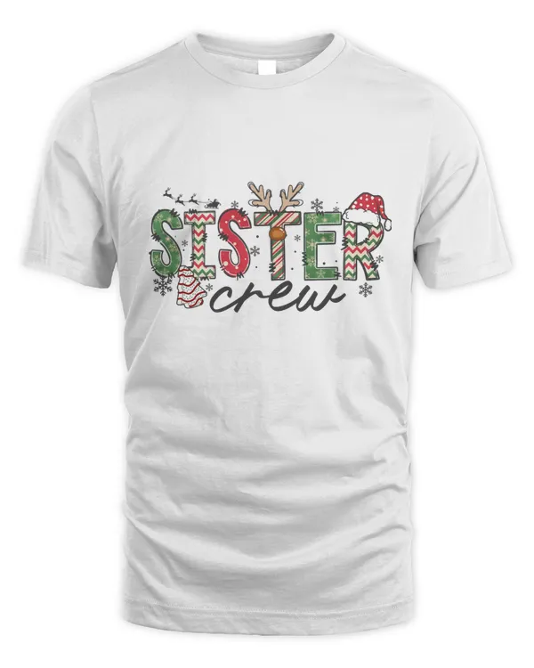 Christmas Sister Crew T Shirt
