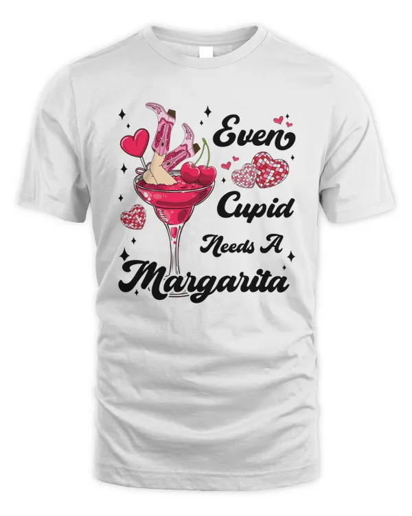 Even Cupid Need A Margarita Shirt Valentine Sweatshirt Valentines Day T Shirt