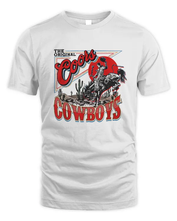 Coors Western Cowboy T-Shirt Vintage 90s Western S