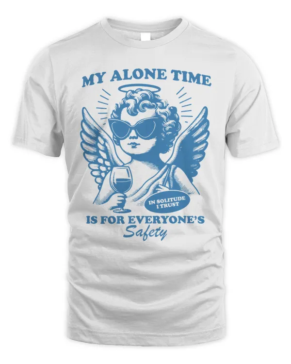 My Alone Time Is for Everyone's Safety Vintage T-Shirt, Retro 80s Unisex T Shirt, Vintage Graphic T Shirt, Nostalgia Tee , Funny Gifts