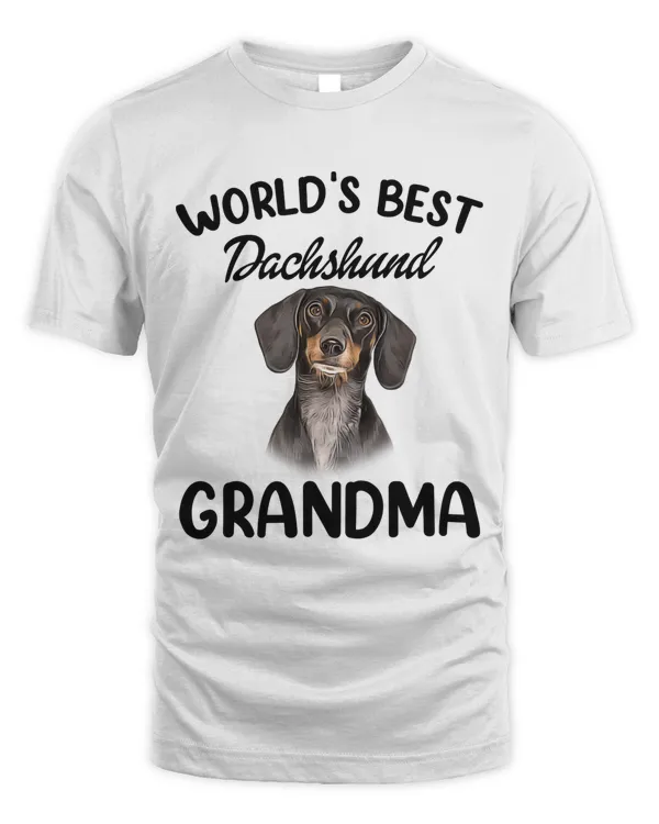 World's Best Dachshund Grandma Shirt Funny Dachshund Dog Lover Gift