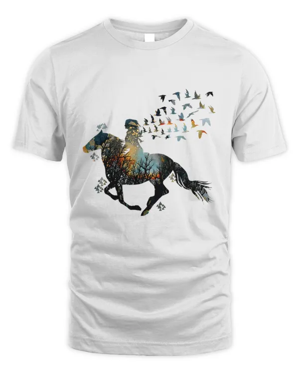 Horse Shirt, just a girl who loves horses, horseback riding, peace love horses, horse lover trail rider horse farm life, ranch life nature