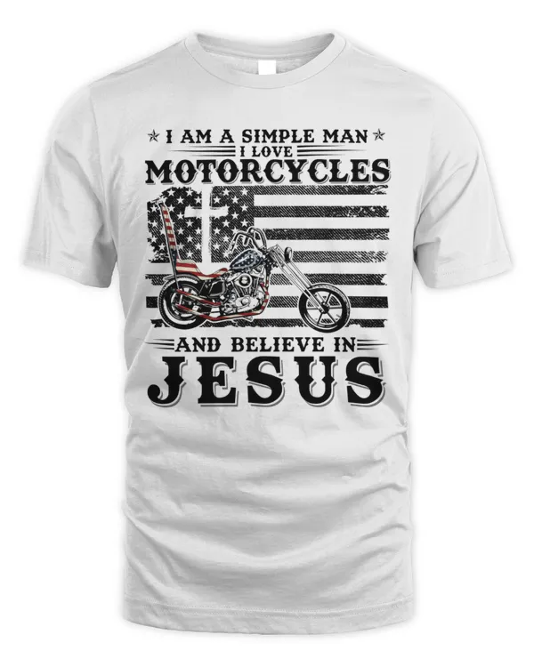 Simple man Love Motorcycles Believe Jesus