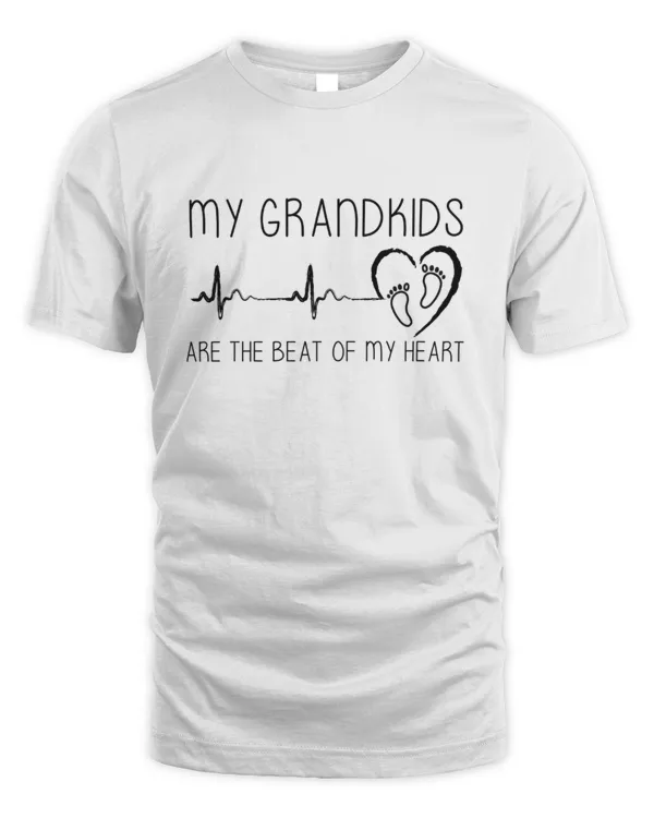 My grandkids are the beat of my heart | Grandma shirt, Nana shirt, Granny Shirt, Gramma Shirt, Mother Day Gift, Grandma Birthday Gift