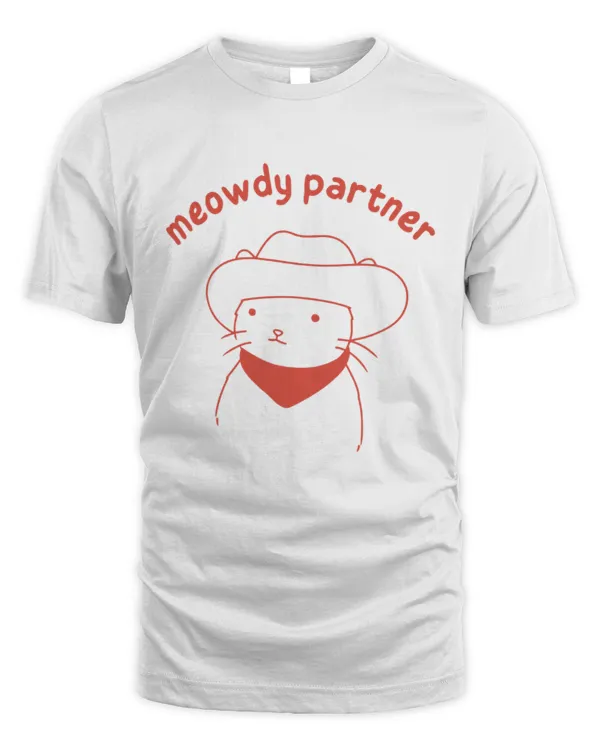 Meowdy partner T-Shirt, Cat Lover Hoodie,  Funny Meme Sweatshirt, Cowboy Cat Shirt, Kitty Tee, Country Western Top, Cat Owner Clothing Gift