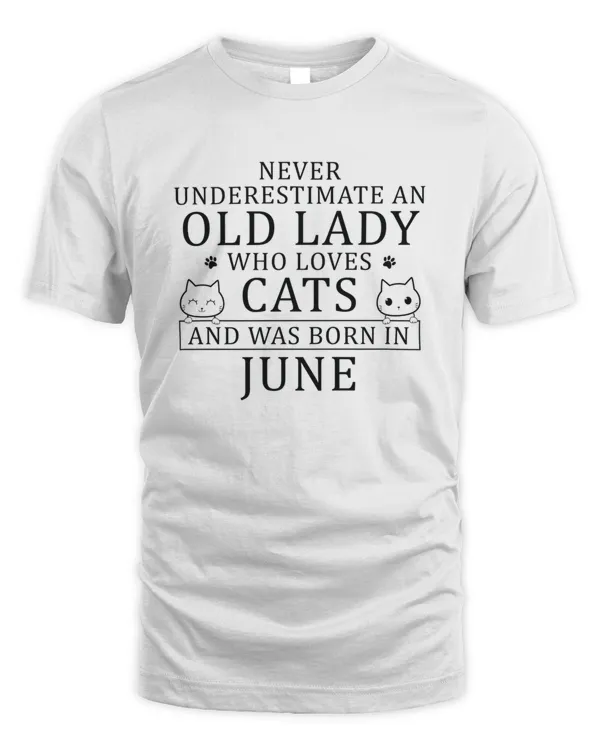 Cat Mom Born In June6859 T-Shirt T-Shirt