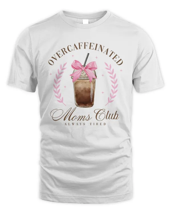 Mom Social Club Shirt, Coquette Mama Shirt, Soft Girl Era Shirt, Pink Bow Shirt, Trendy Cofee Shirt