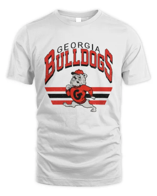 Retro Georgia Sweatshirt in Gray Vintage Bulldogs