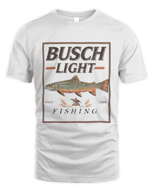 BUSCH LIGHT FISHING TROUT T-SHIRT Vintage Busch