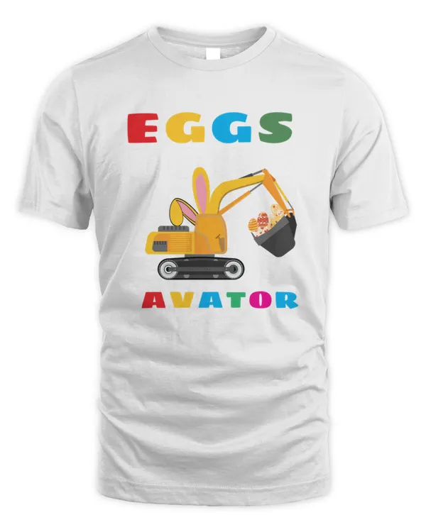 Kids EggsCavator Happy Easter Funny Excavator Hunting Egg Kids3611 T-Shirt