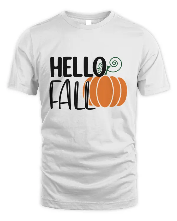 Hello Fall oz oz Design Pumpkin Spice Fall  Thanksgiving Gift T-Shirt