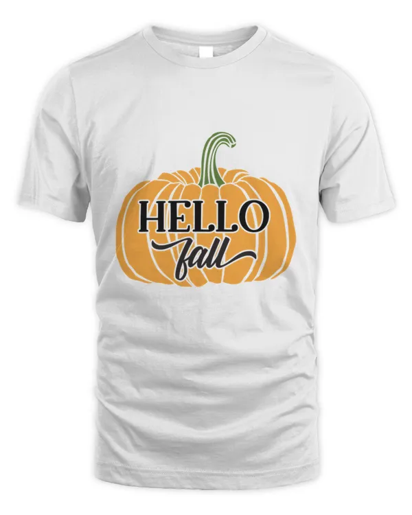 Hello Fall Season Design Pumpkin Spice Fall  Thanksgiving Gift T-Shirt