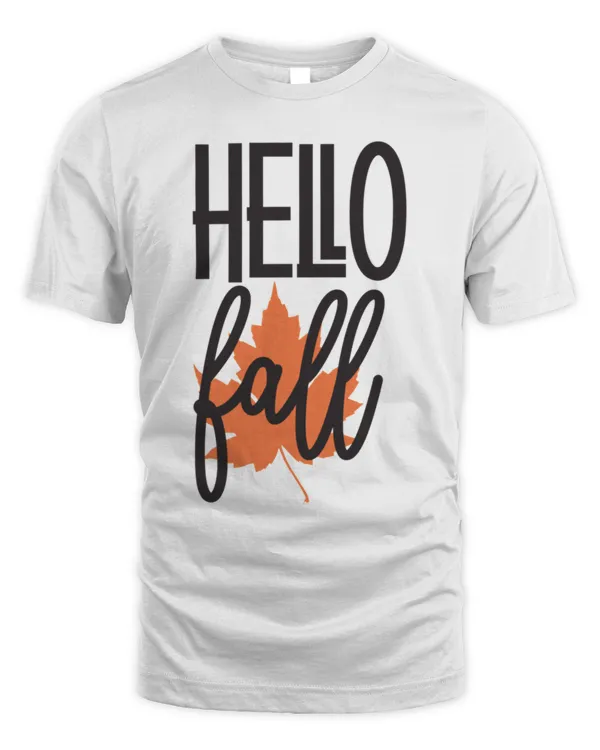 Hello Fall Women Design Pumpkin Spice Fall  Thanksgiving Gift T-Shirt