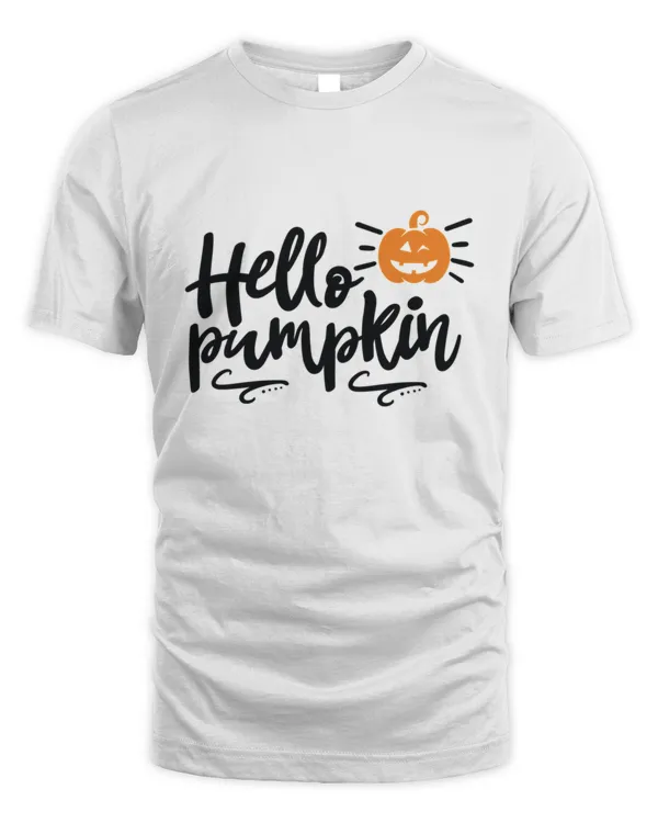 Hello Pumpkin Fall Design Pumpkin Spice Fall  Thanksgiving Gift T-Shirt