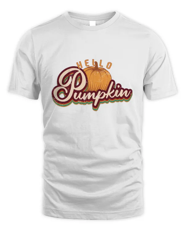 Hello Pumpkin oz oz Design Pumpkin Spice Fall  Thanksgiving Gift T-Shirt