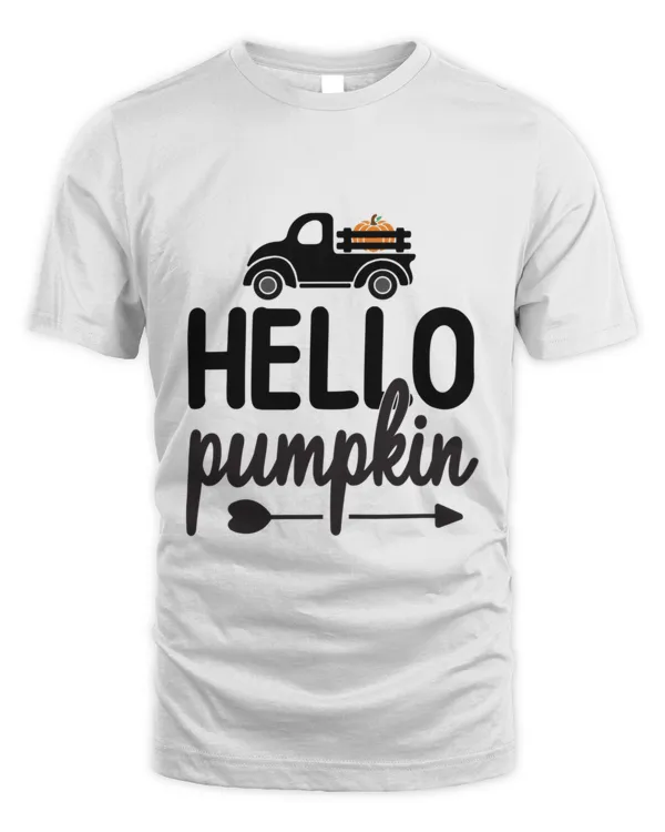 Hello Pumpkin Women Design Pumpkin Spice Fall  Thanksgiving Gift T-Shirt