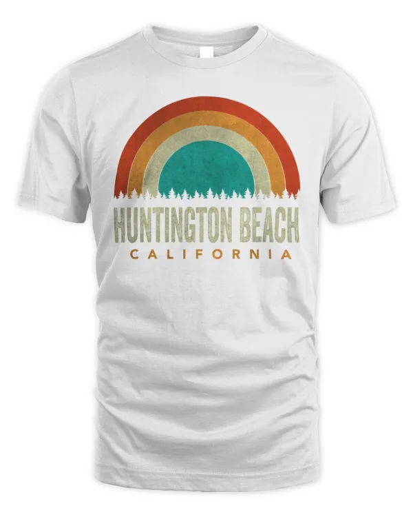 Huntington Beach California Summer Sunset Retro Design Forest Sarcastic Sarcasm Lovers T-Shirt