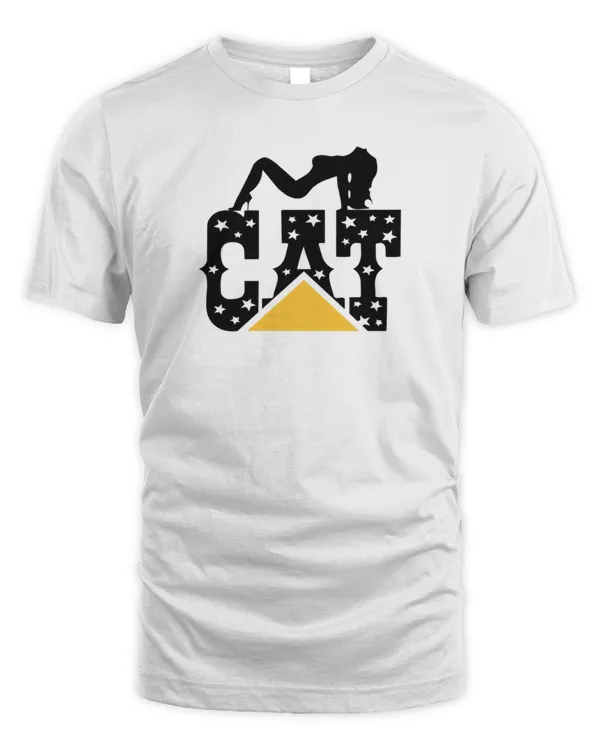 Redneck Construction Cat Logo Stripper  T-Shirt