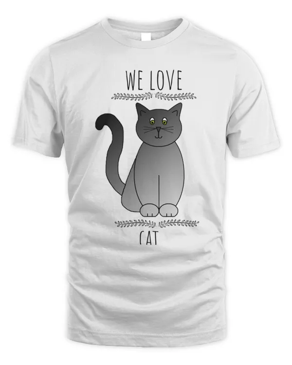 We Love Cat Essential Shirt + Sticker T-Shirt