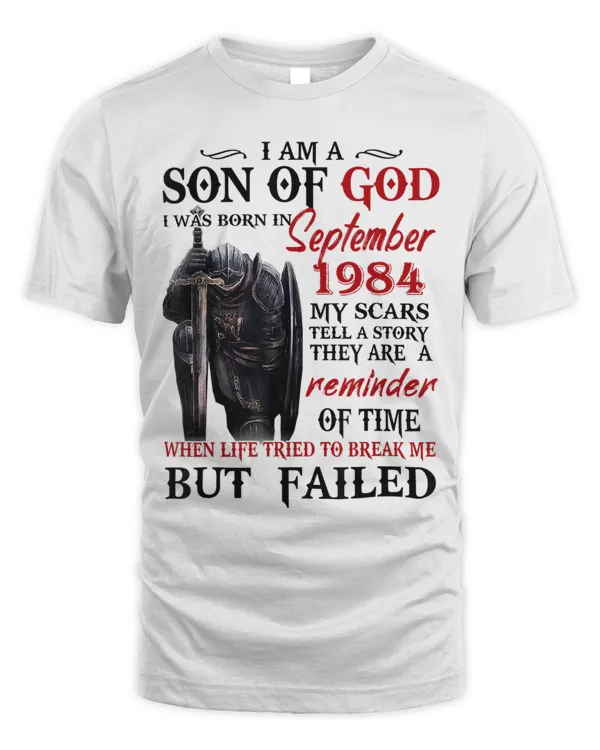 Personalized Warrior of God Shirts I Am A Son Of God I Was Born In Customize Month & Year