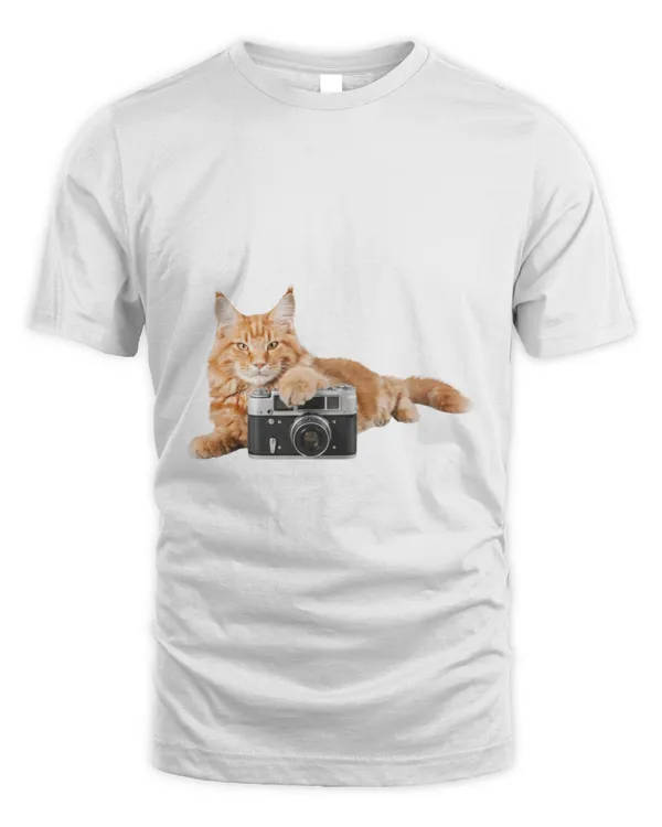 Cat+camera  T-Shirt