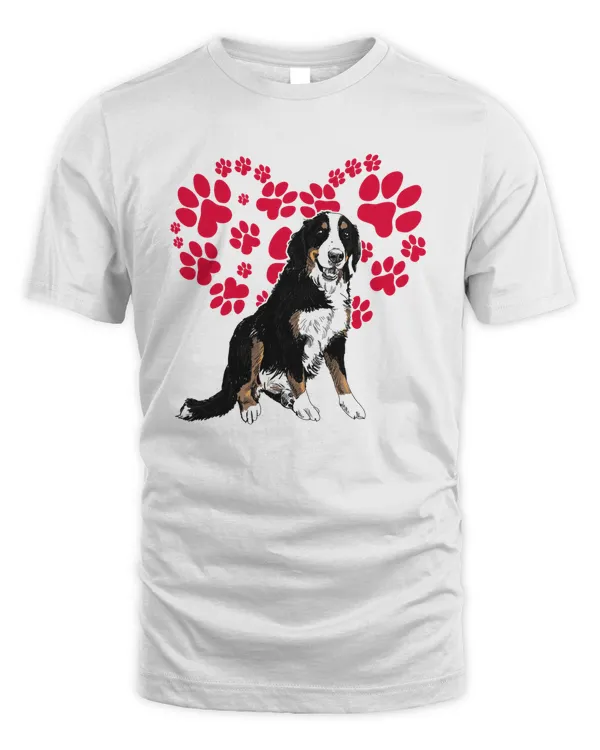 Bernese Mountain Heart Paw Dog Lovers Dog Mom Dog Dad Gift