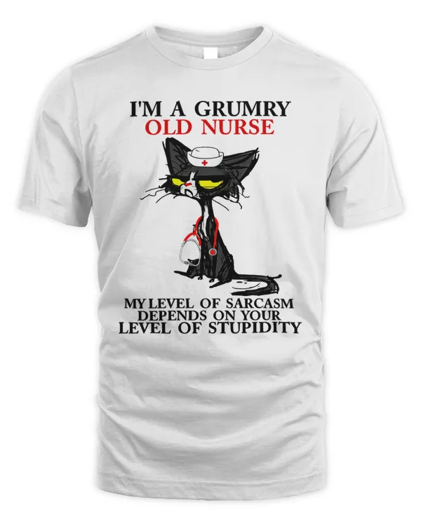 Nurse Cat I'M A GUMMY OLD NURSE T-Shirt