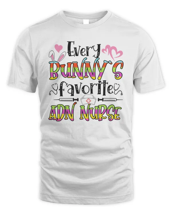 ADN Nurse Bunny's Favorite Nurse Easter Day T-Shirt