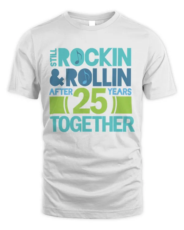 25th Anniversary T-shirt 25 Years Together Couples Tee