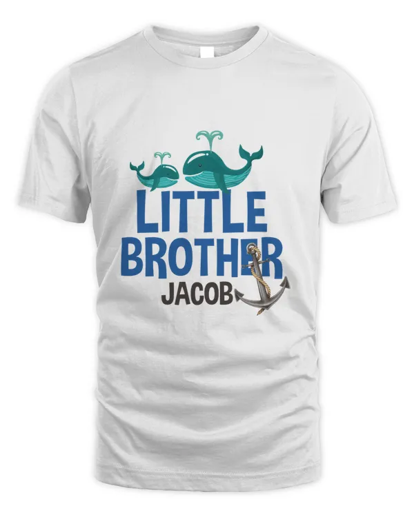 RD Big brother little brother sister combination nautical anchor and whale sibling Tshirt-1