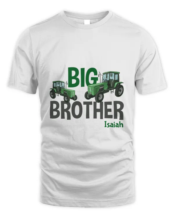 RD Big brother, little brother matching tractor sibling shirts-1