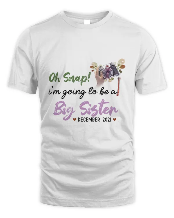 RD Big Sister Shirt, Oh Snap I_m Going To Be A Big Sister, Promoted To Big Sister, Pregnancy Announcement Shirt, Big Sis