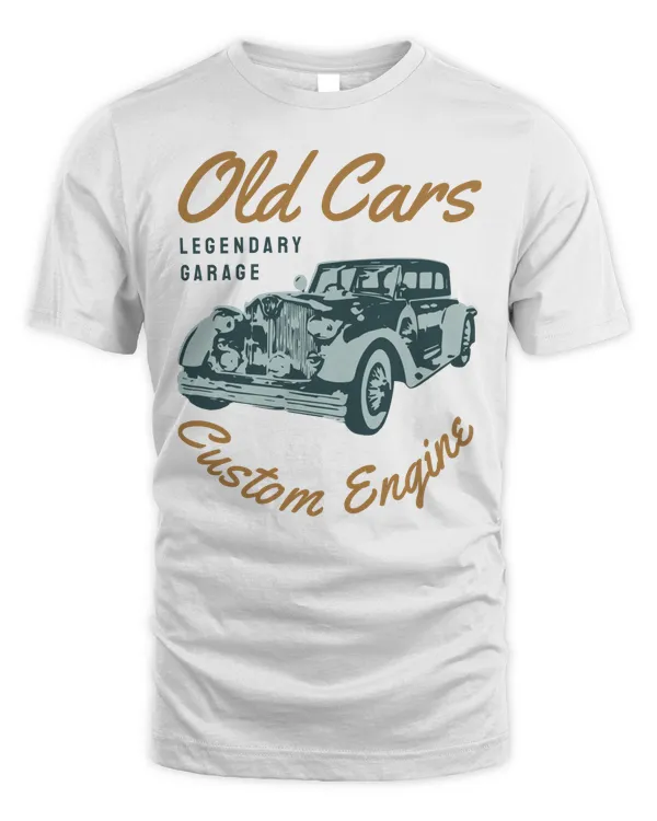 Old Cars Legendary Garage Custom Engine Retro Vintage
