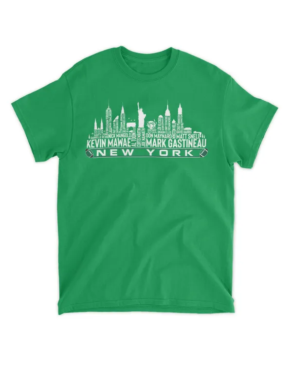 New York Jets Football NFL Legends New York City Skyline