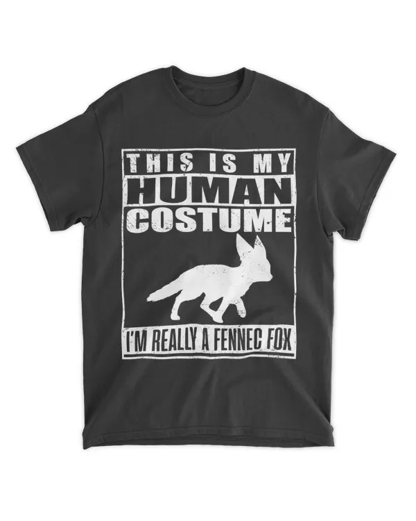 This Is My Human Costume I'm A Fennec Fox Halloween Funny T-Shirt